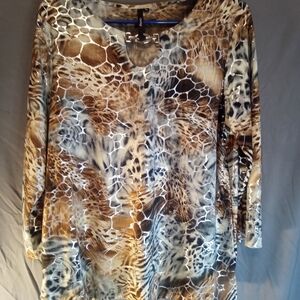 Stylish Cathy Animal Print Women's Top